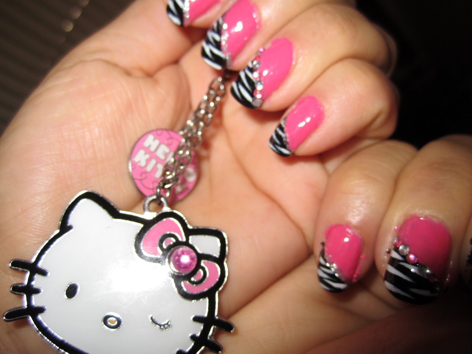 Pink Nail Art Design