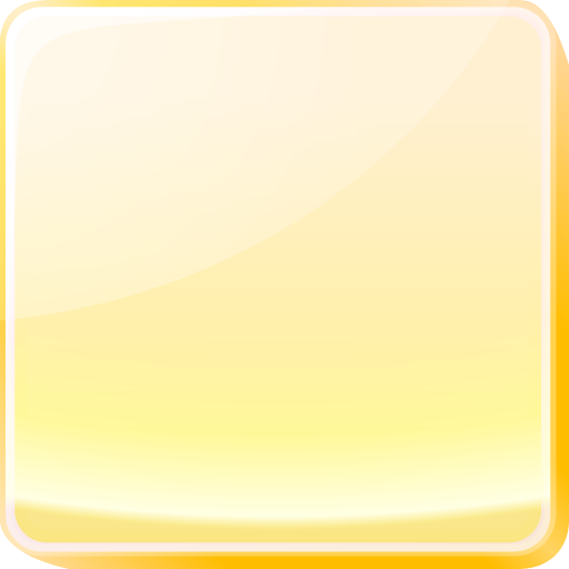 Yellow Square Button Icon Free