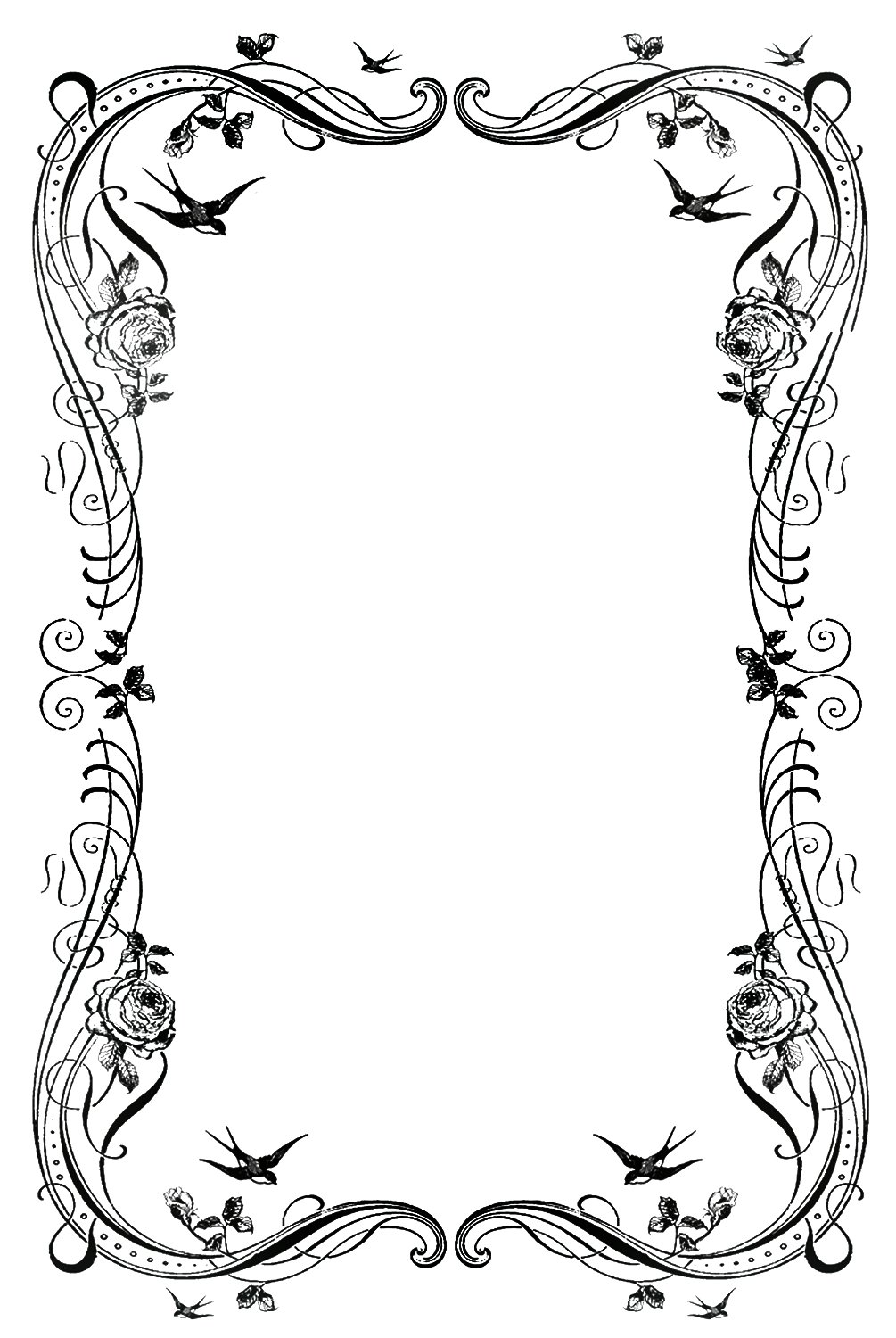 12 Fancy Page Border Designs Images Decorative Page Borders Black 