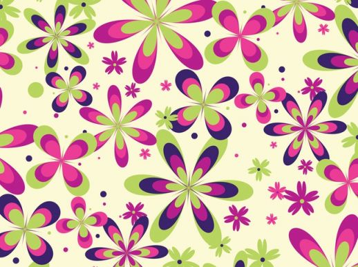 Floral Pattern Colorful Flowers