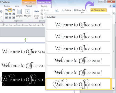 microsoft word fonts for