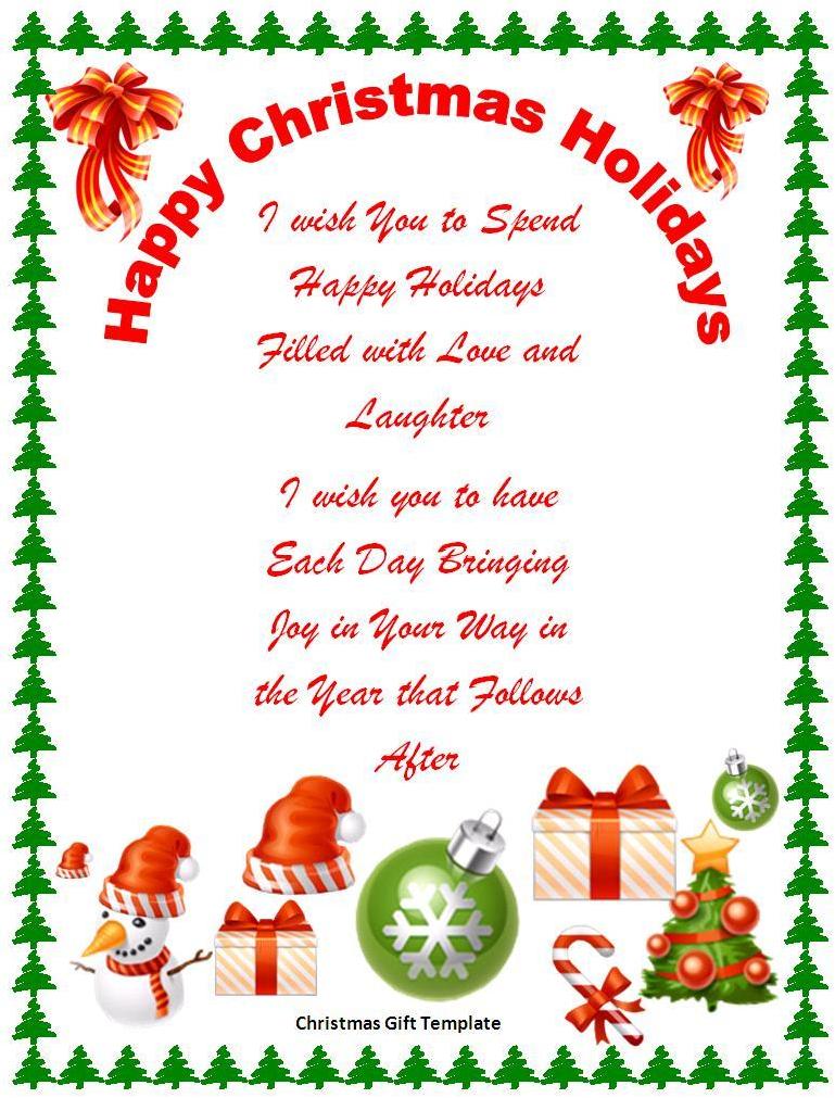 17 Free Christmas Templates For Word Images Free Word Holiday 