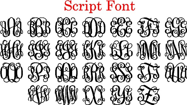 10 Free Script Monogram Fonts Images Free Interlocking