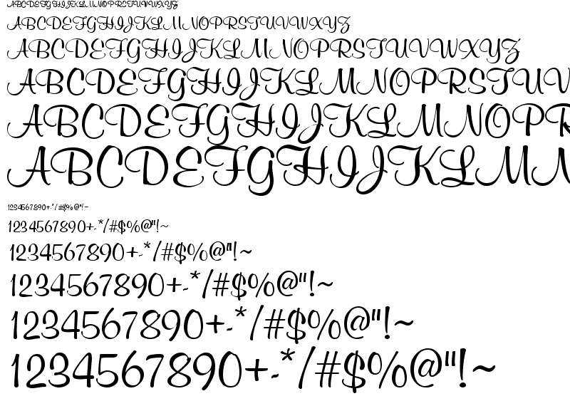 script typeface commercial