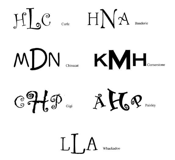 Free Printable Monogram Letter Templates