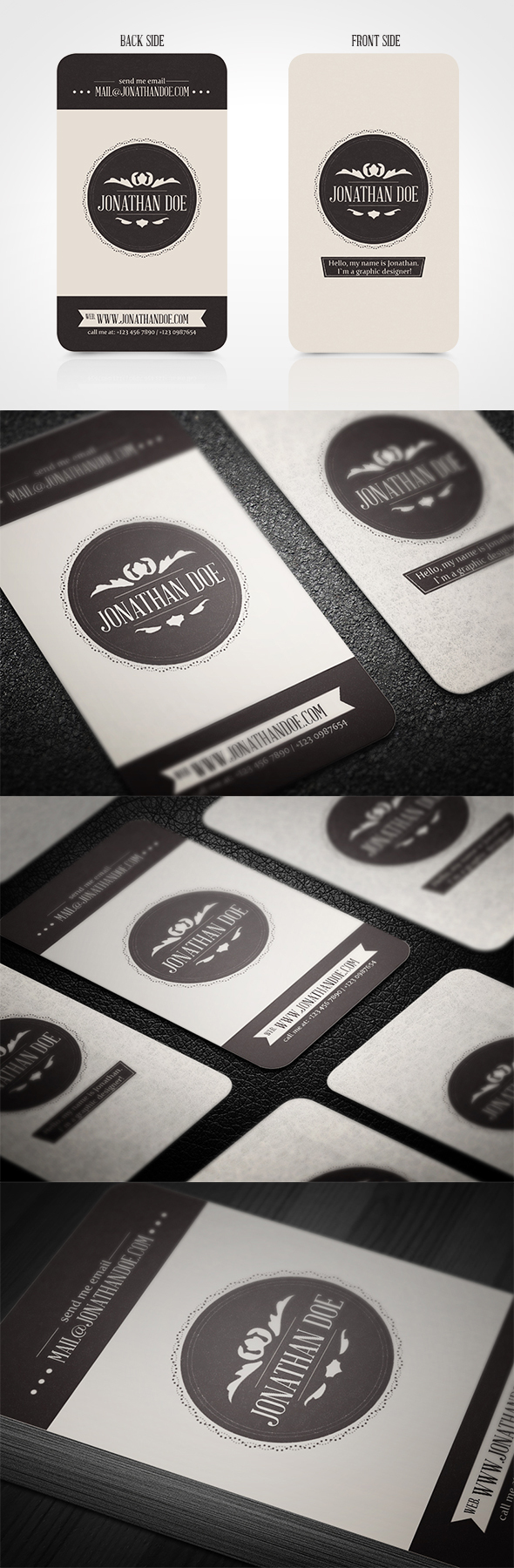 Vintage Business Cards Design