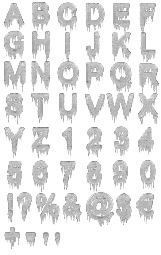 12 Ice Letters Font Images Embroidery Patterns Icicle Letters Font 