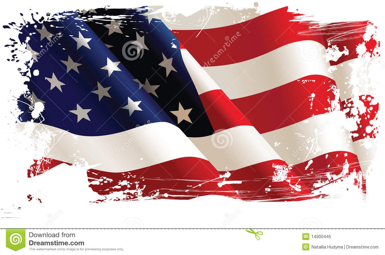 6 Torn American Flag Vector Images