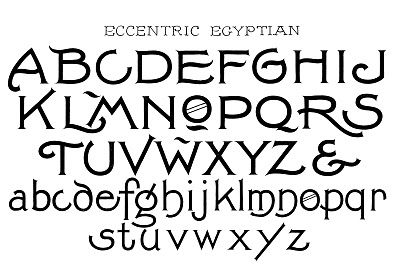 11 Egyptian Font Graphic Design Images