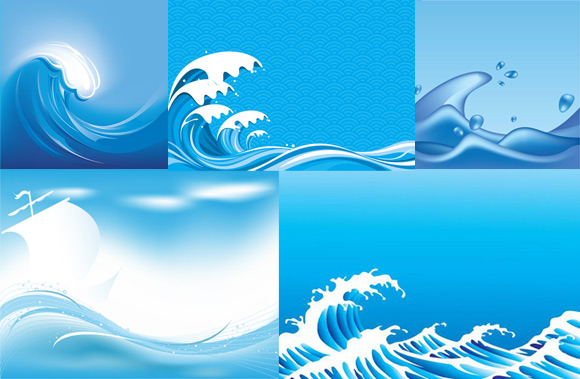ocean waves vector