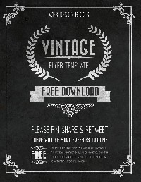 Vintage Flyer Template Free