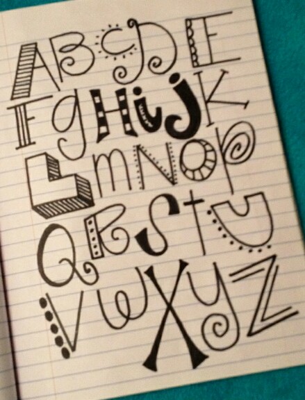 8 Cool Writing Fonts Images Cool Font Styles Alphabet Cool Hand Drawn Letter Fonts And 