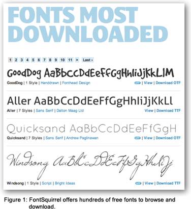 microsoft word cursive font