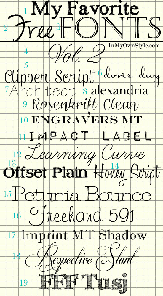 microsoft word document cursive fonts