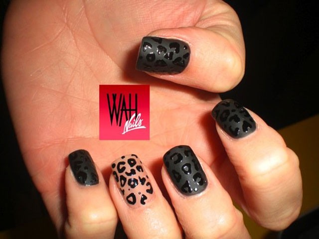 Black Matte Nail Polish Designs