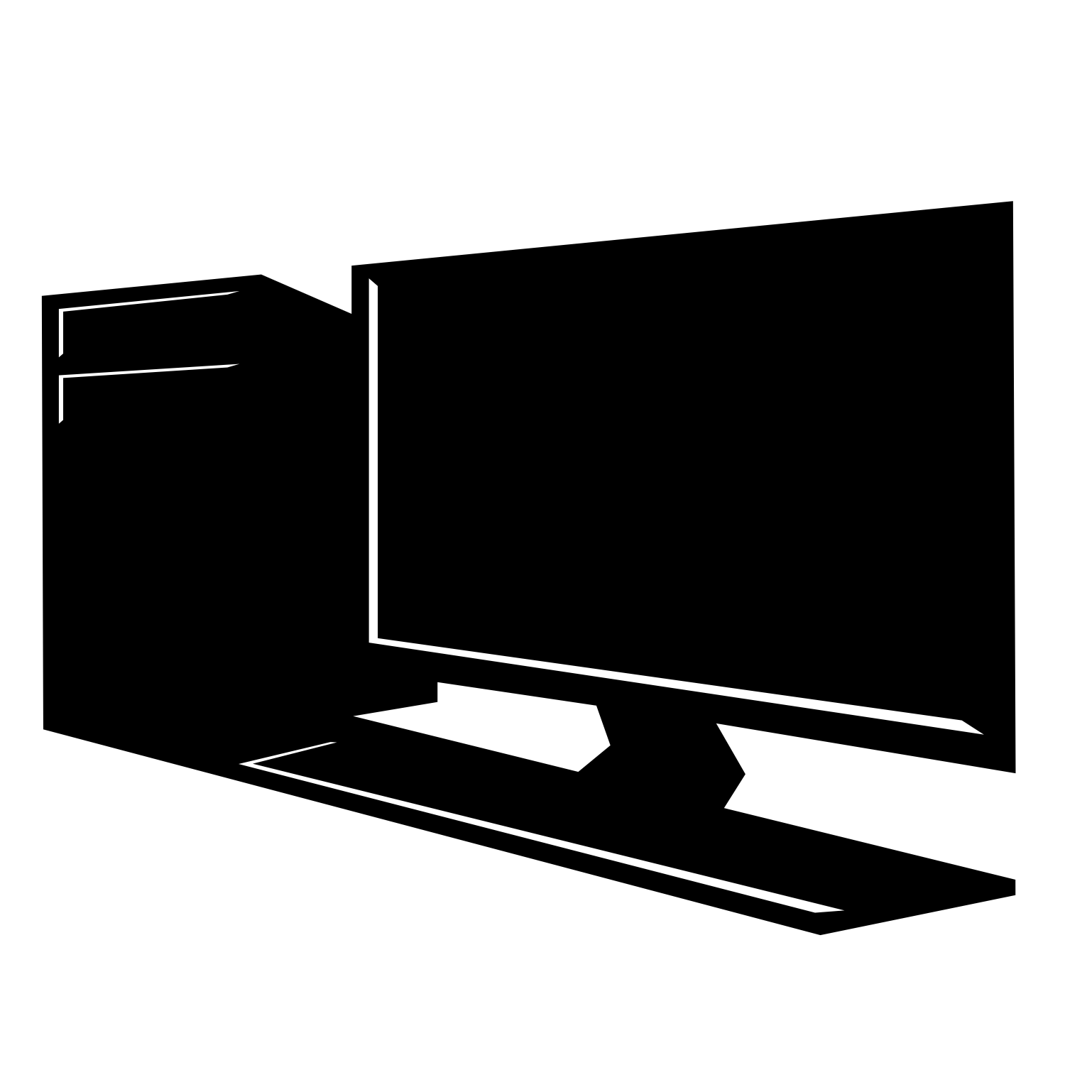 Desktop Computer Silhouette