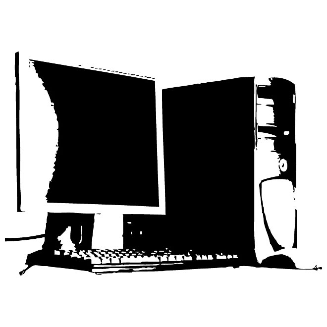 Desktop PC Vector