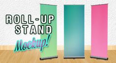 Free Banner Roll Up Mockup