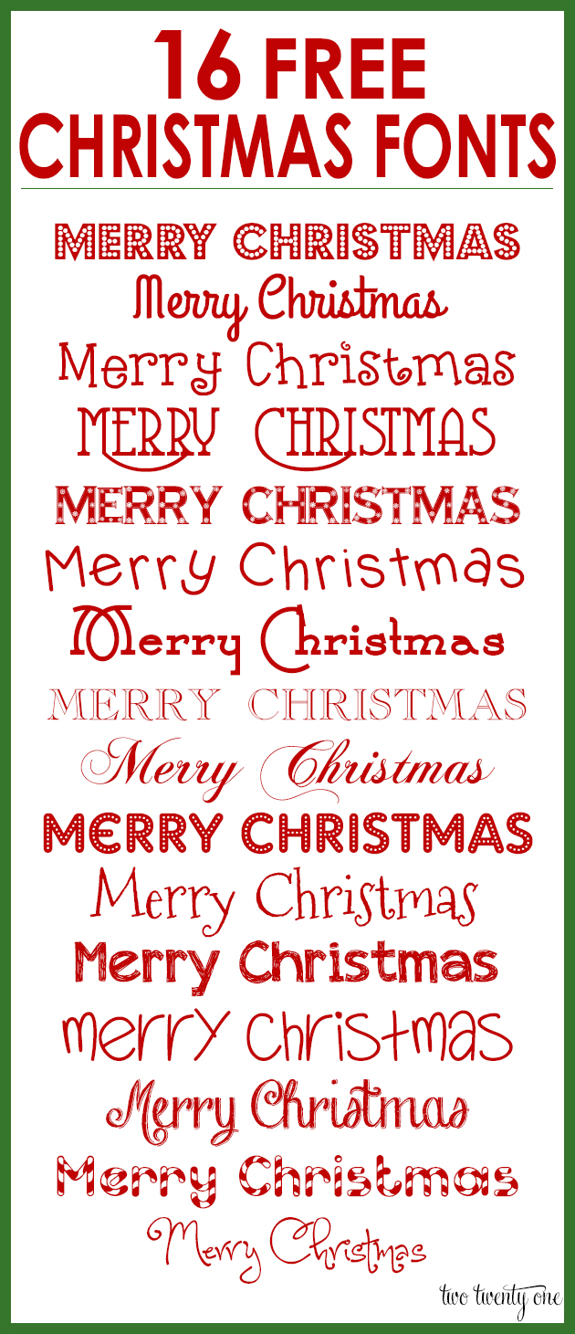 14 Download Free Holiday Fonts Images