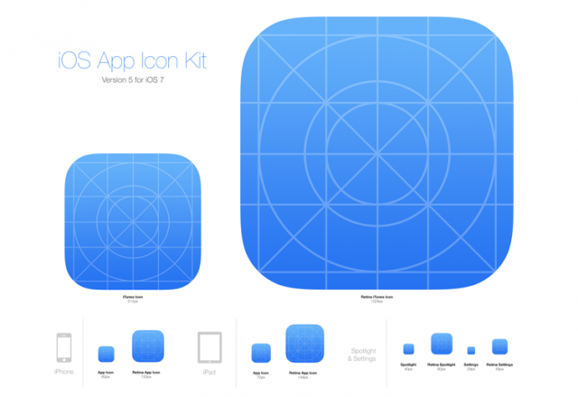 iphone app size template