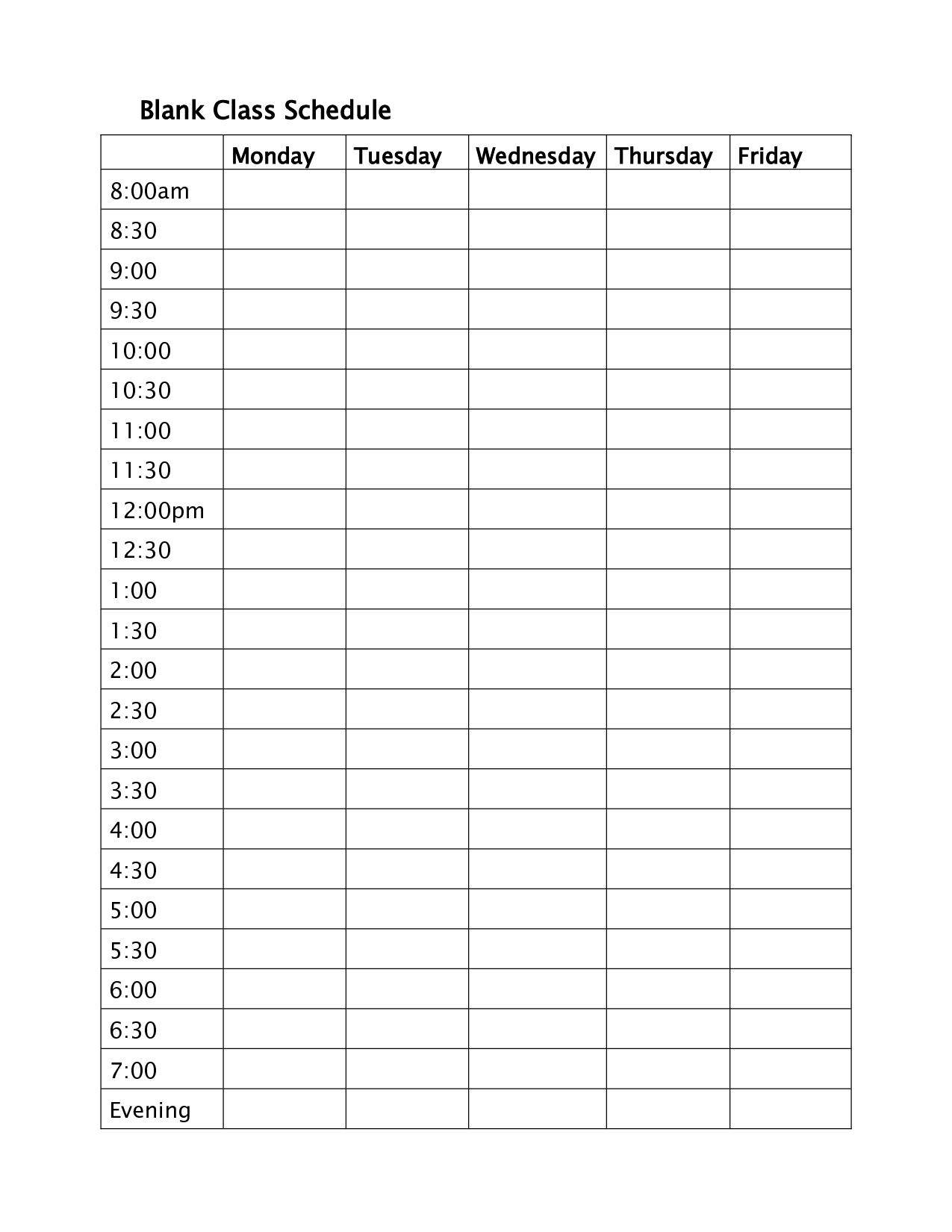 15 Blank Schedule Template Images Blank Weekly Work Schedule Template 