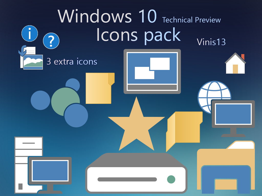 windows 10 silver metal icon pack