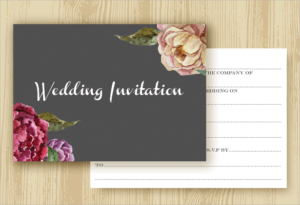 Blank Wedding Invitations