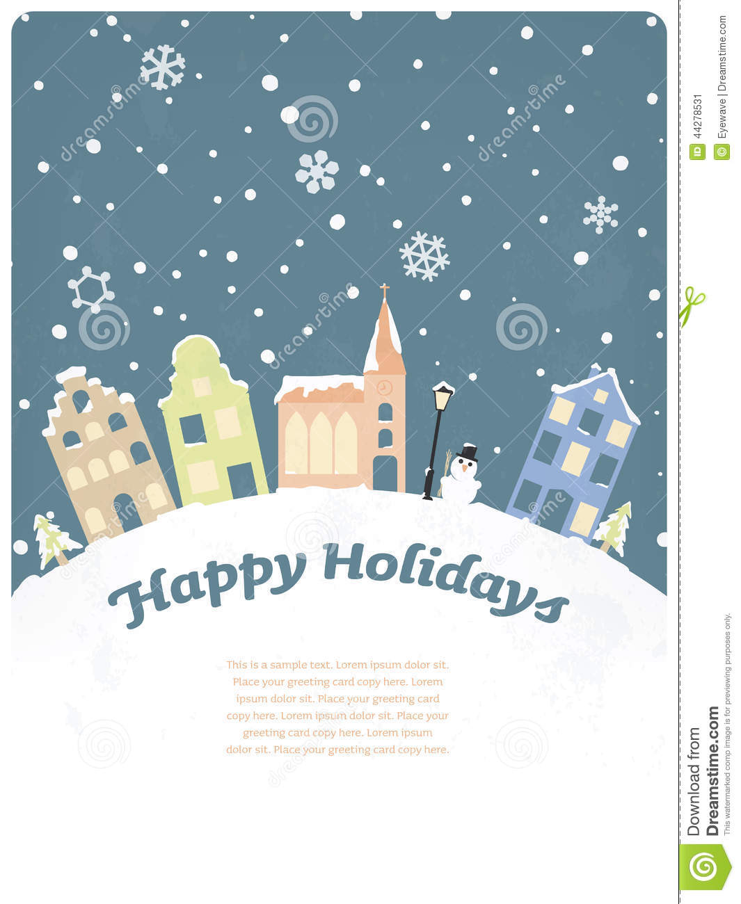 17 Happy Holidays Greeting Card Vector Images