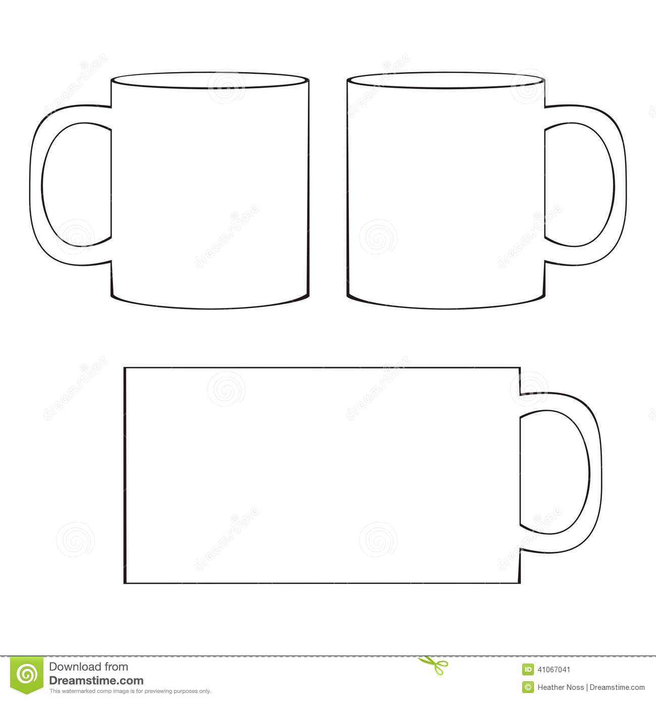 20 Mug Template Vector Images Free Vector Coffee Cup Template Mug