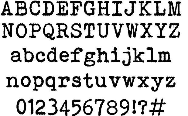 13 Fonts That Look Like Old Typewriter Images Font That Looks Like 