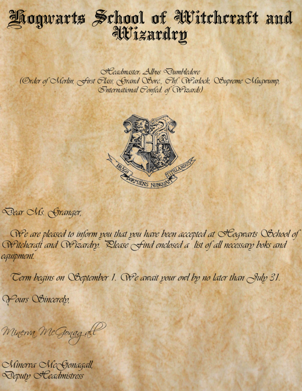9 Hogwarts Acceptance Letter Font Images Hogwarts Acceptance Letter Template Hogwarts 