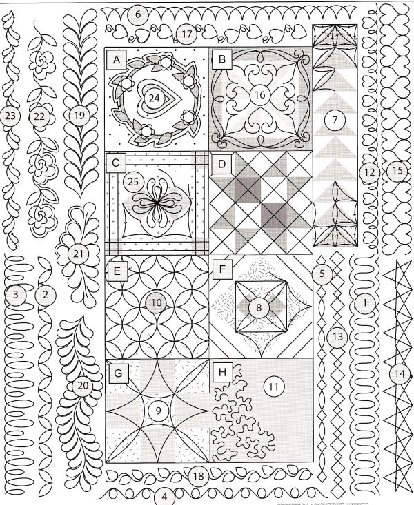 15 Free Machine Quilting Designs Patterns Images Machine Quilting Designs Patterns Free