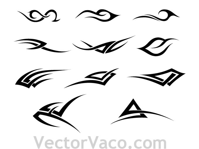 12 Tribal Pattern Vector Images