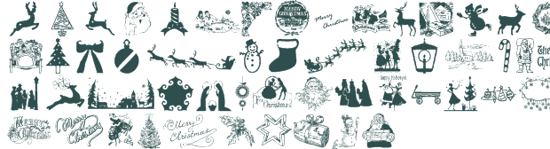 Vintage Christmas Fonts Free Download