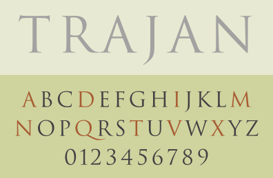 ancient latin font
