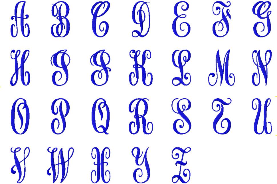 9 Monogram Fonts Initials Images Vinyl Monogram Initial Fonts Free Monogram Embroidery Fonts 