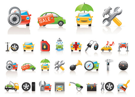 12 Free Vector Car Icons Images