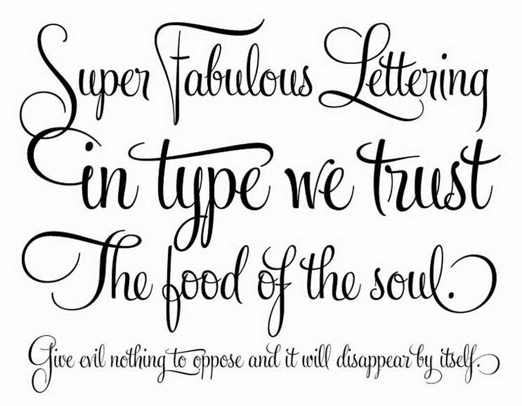 different types of cursive fonts for tattoos