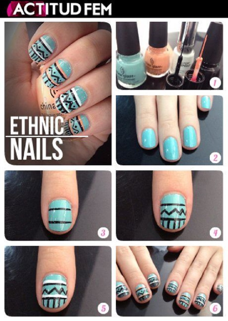 Tribal Nail Art Design Tutorial