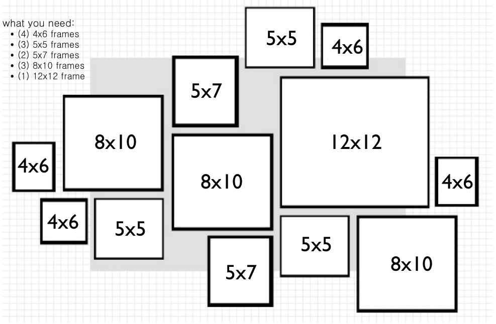 Gallery Wall Layout Template