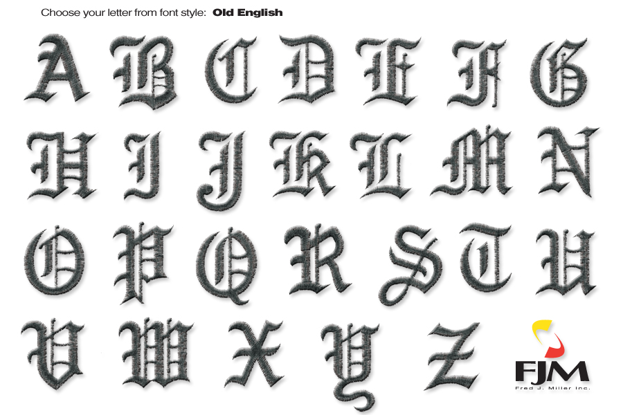 Asian style english font