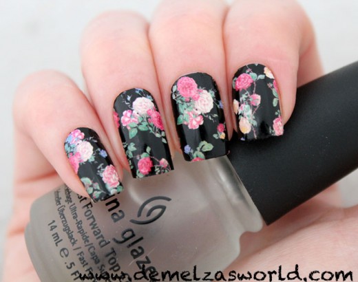 Cute Nail Designs with Flowers