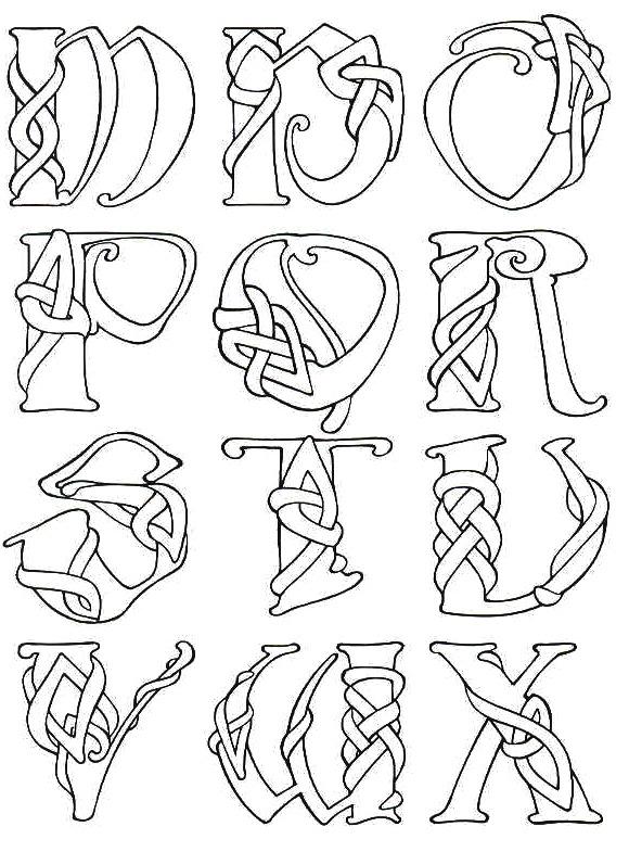 9 Celtic Letter Fonts Images Celtic Font Irish Celtic Font Alphabet Letters And Irish Celtic 