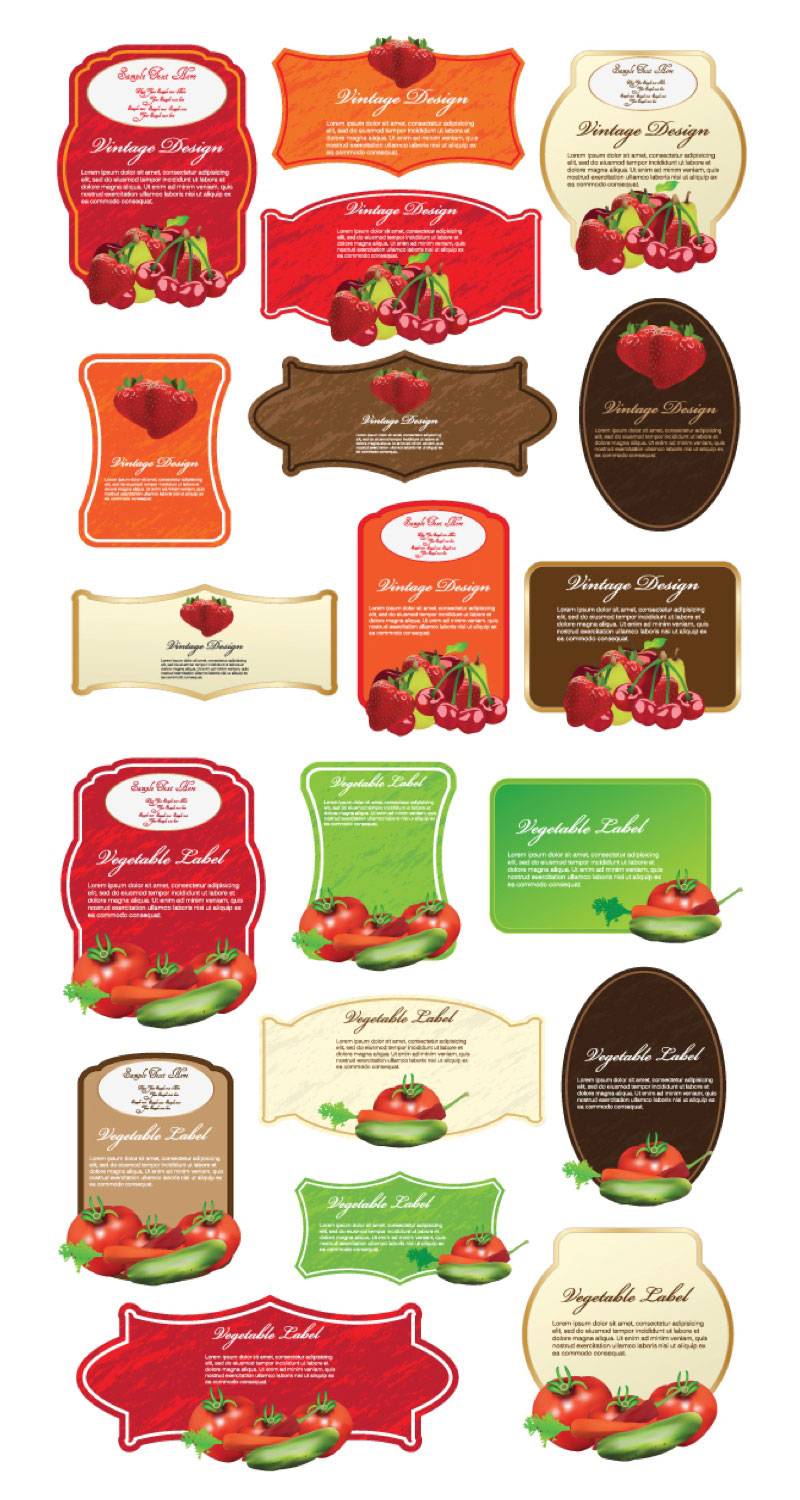 8 Food Label Vector Free Images Food Label Design Food Label Design Template And Organic Food